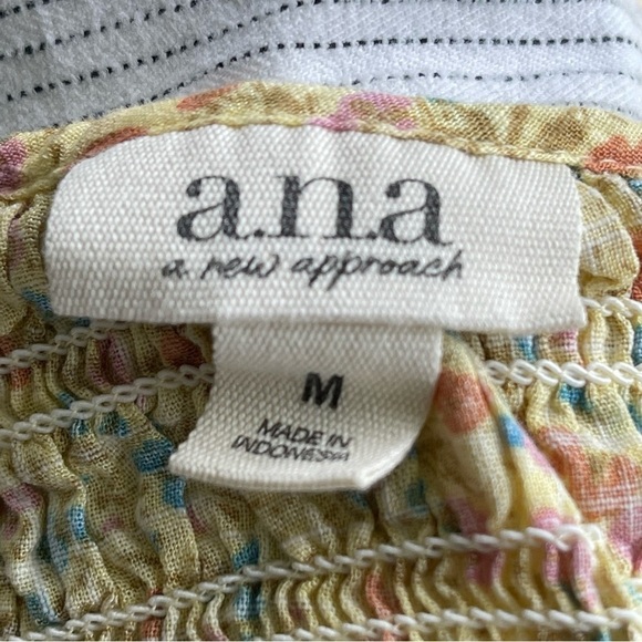 ANA Floral Print Puff Sleeve Peplum Crop Top - Picture 11 of 11